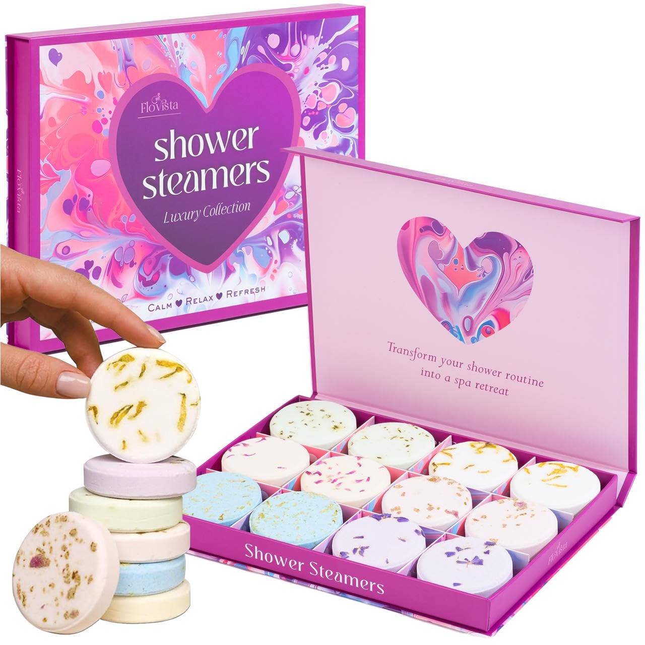 Aromatherapy Shower Steamers 12-Pack - Everyday Gems