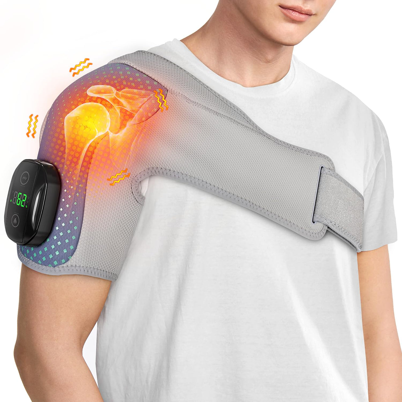 Cordless Heated Shoulder & Neck Wrap Massager - Everyday Gems