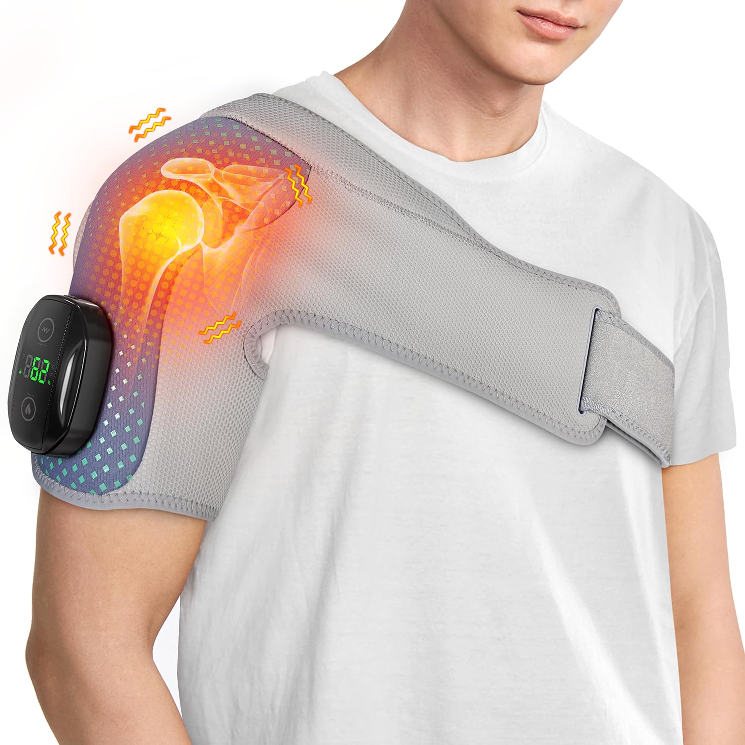 Cordless Heated Shoulder & Neck Wrap Massager - Everyday Gems