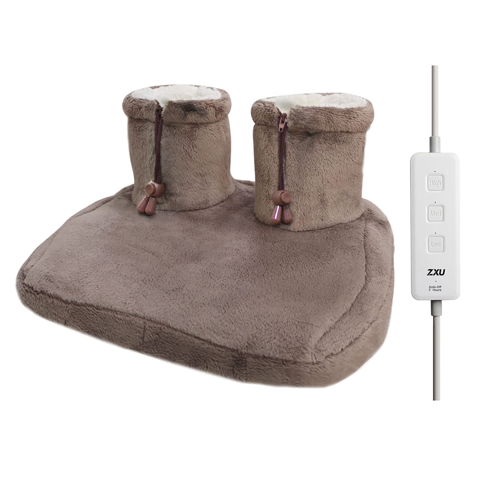 Electric Heated Foot Warmers- Fast-Heating Electric Heating Pad for Foot with 3 Heat SettingsSuper-Soft Sherpa-Lined Machine-Washable Auto Shut-Off Foot Heating Pad Under Desk for Men and Women - Everyday Gems