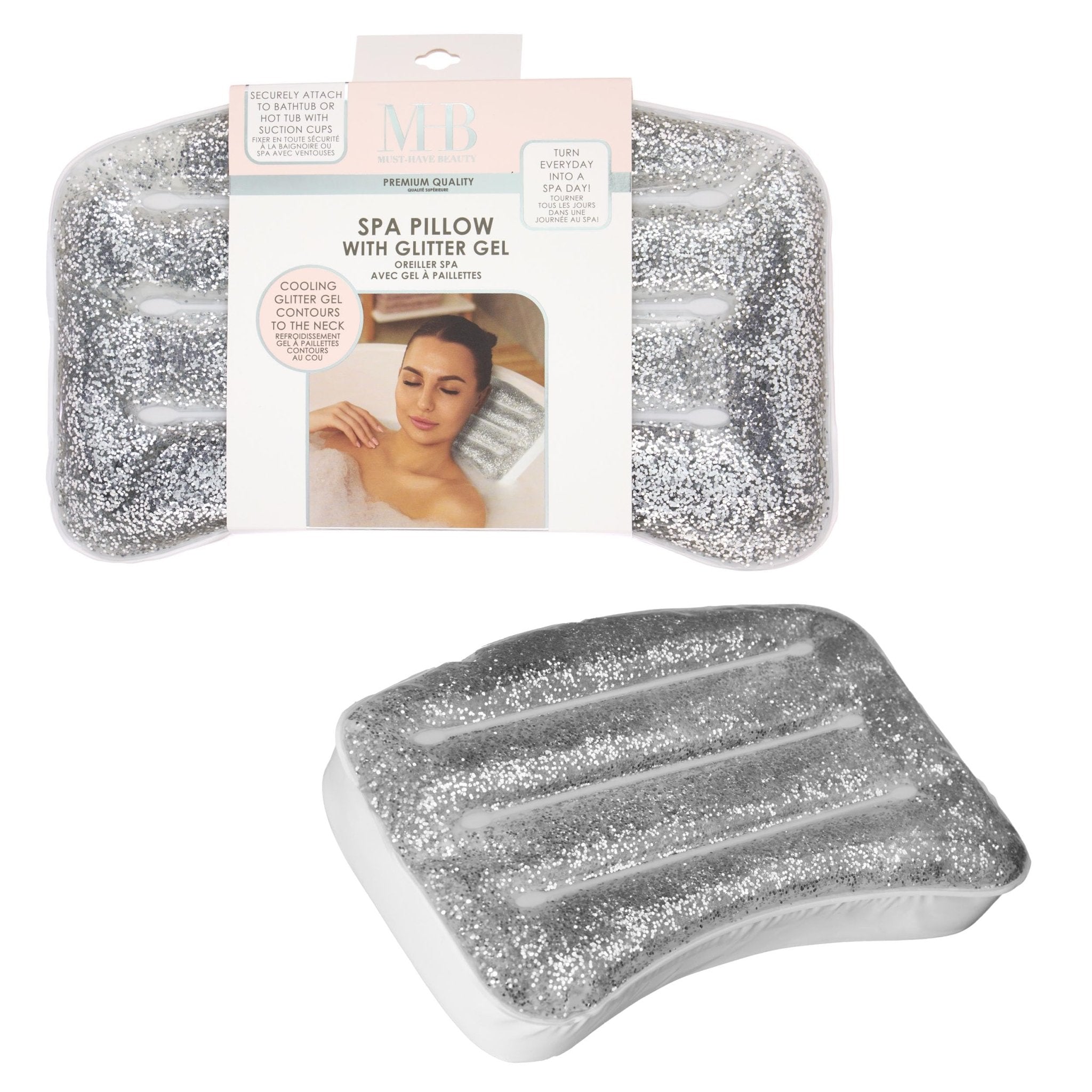 Glitter Gel Spa Bath Pillow - Everyday Gems