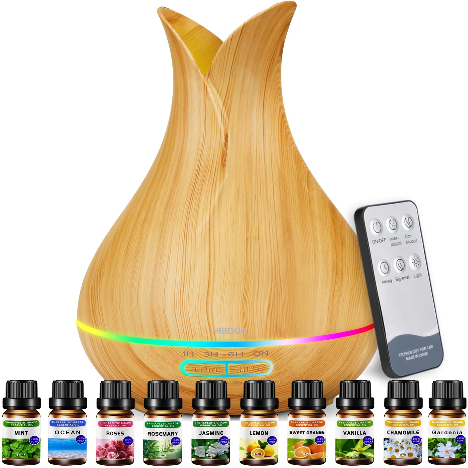 Large Room Diffuser with Essential Oils Gift Set - Everyday Gems